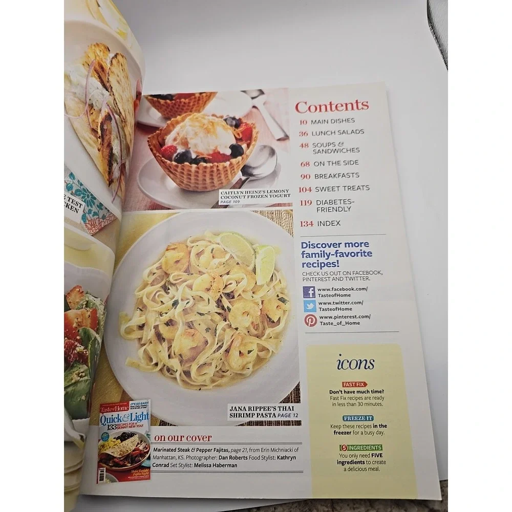 Taste of Home Quick & Light 2014.      133 Recipes For‎ A Skinny You